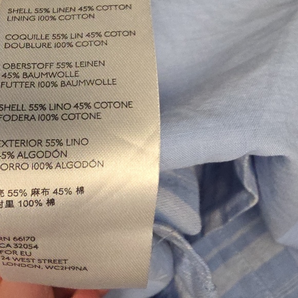 Anthropologie Light Blue Striped Boatneck Mini Dress - Picture 6 of 10